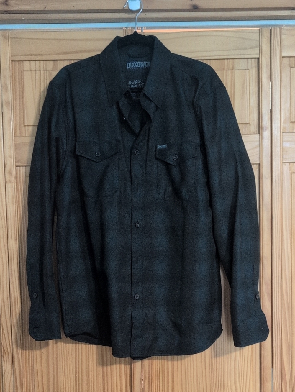 DIXXON Black Forest   Green & Black Button-Up Shirt